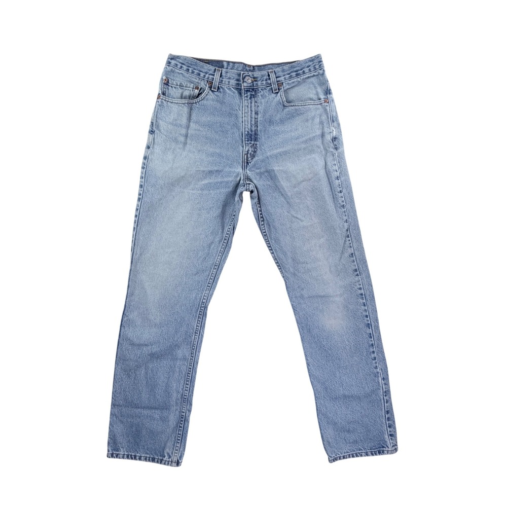 Levi's 505 Straight Leg Jeans Mens 33x31 Light Wash Vintage 2001 Denim Regular